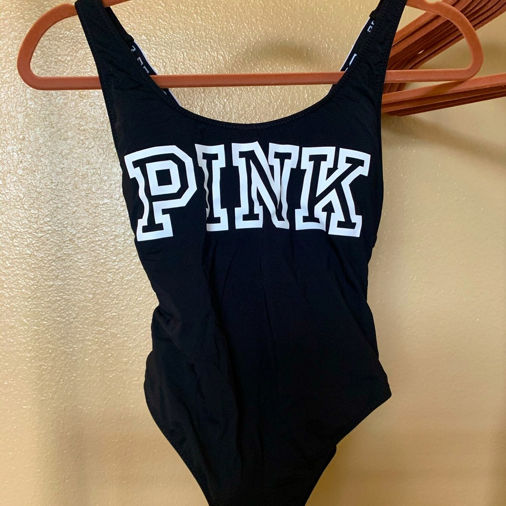 PINK one piece bathing suit